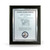 Moderno Silver and Black Finish Patent Plaque