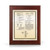 Merit Gold and Silver Mahogany Patent Plaque Merit Gold and Silver Mahogany Patent Plaque