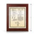 Merit Gold and Silver Mahogany Patent Plaque - Height Merit Gold and Silver Mahogany Patent Plaque - Height
