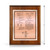 Merit Copper and Silver Solid Walnut Patent Plaque - Height Merit Copper and Silver Solid Walnut Patent Plaque - Height