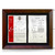 Prestige Double Silver and Black Page Plaque - Height