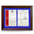 Prestige Double Silver and Blue Page Plaque - Height