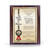 Accolade Gold with Ribbon and Walnut Finish Patent Plaque - Front