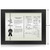 Accolade Merit Silver and Black Finish Patent Plaque - Height