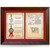 Prestige Double Gold and Burgundy Ribbon Plaque