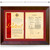 Prestige Double Gold and Burgundy Page Plaque