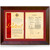 Prestige Double Gold and Burgundy Page Plaque