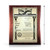Legacy Gold and Walnut Finish Patent Plaque - Height