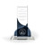 Stratosphere Smoke Black and Clear Crystal Tower Award Front Stratosphere Smoke Black and Clear Crystal Tower Award Front