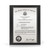 Emblem Silver and Black Finish Trademark Plaque