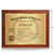 Creo Emblem Gold and Cherry Patent Plaque - Height
