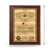 Emblem Gold and Solid Mahogany US 250th Trademark Plaque - Height