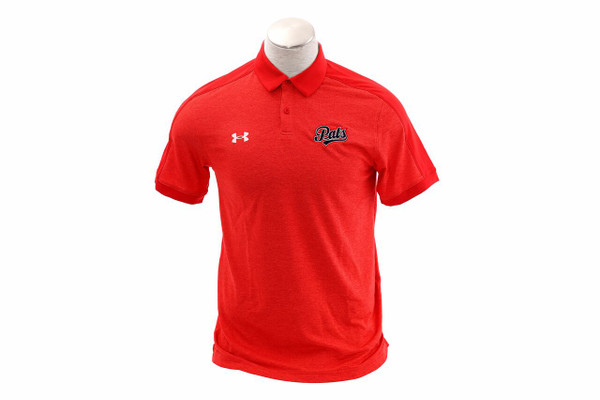 Under Armour M Red Heathered Polo