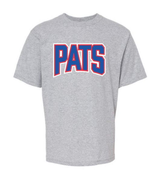 Pats Grey College Tee Youth