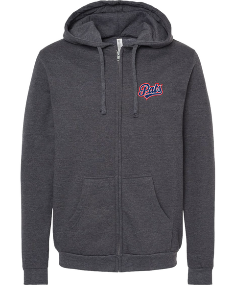 Pats Full Zip Hoodie DK Heather