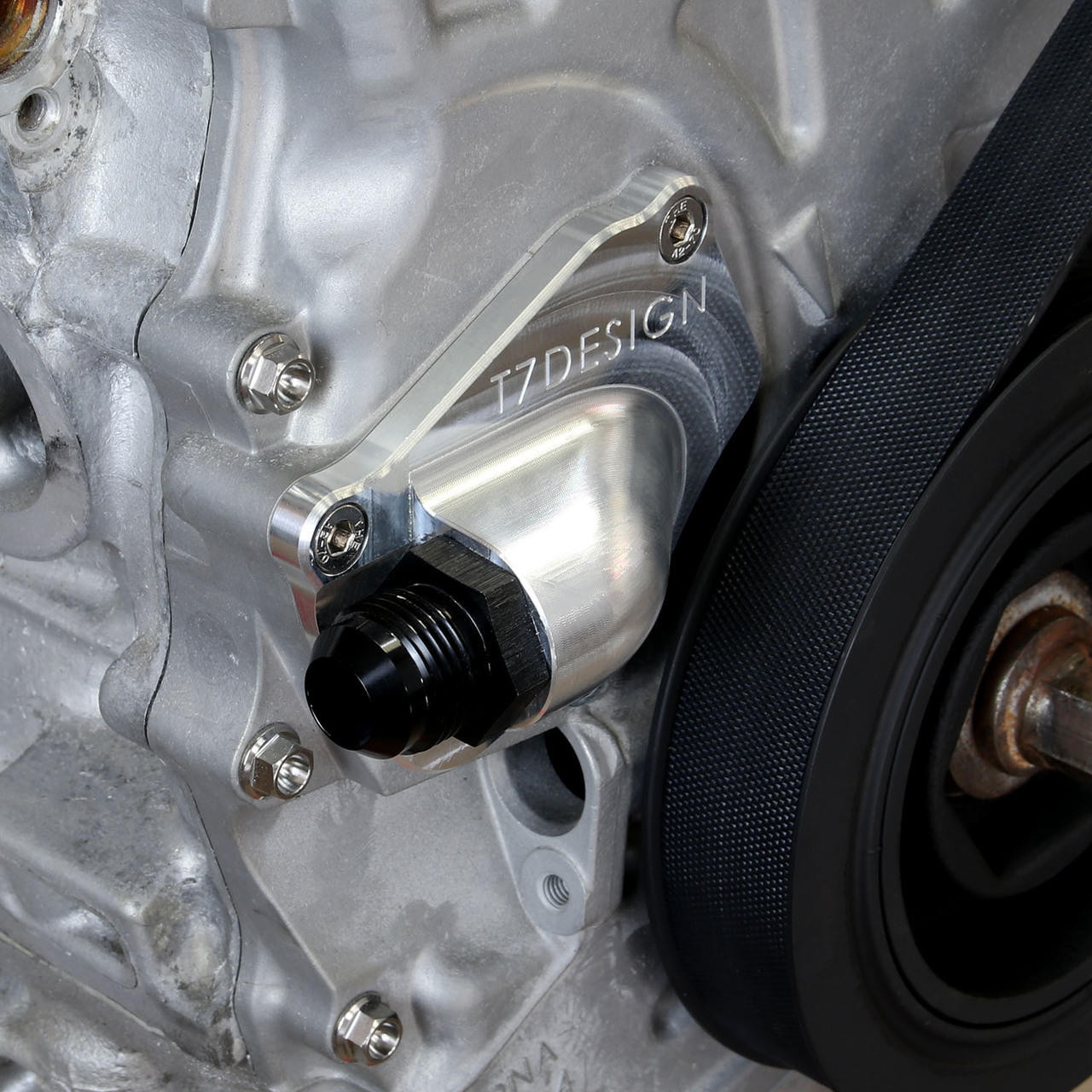 Timing Chain Tensioner Cover Turbo Oil Drain Billet K20 K24