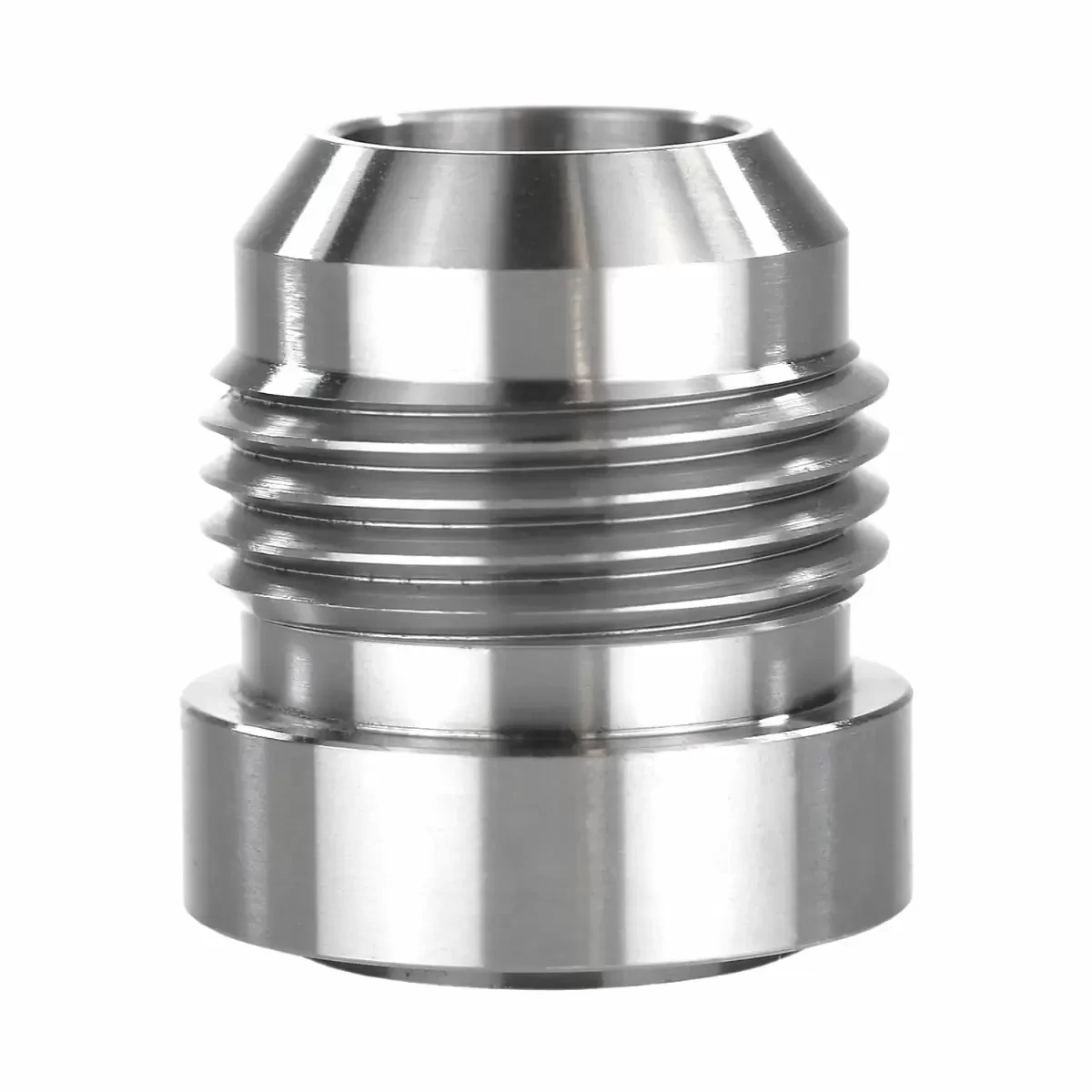 AN10 Male Aluminium Weld On Fitting Round Base Catch Can Tank