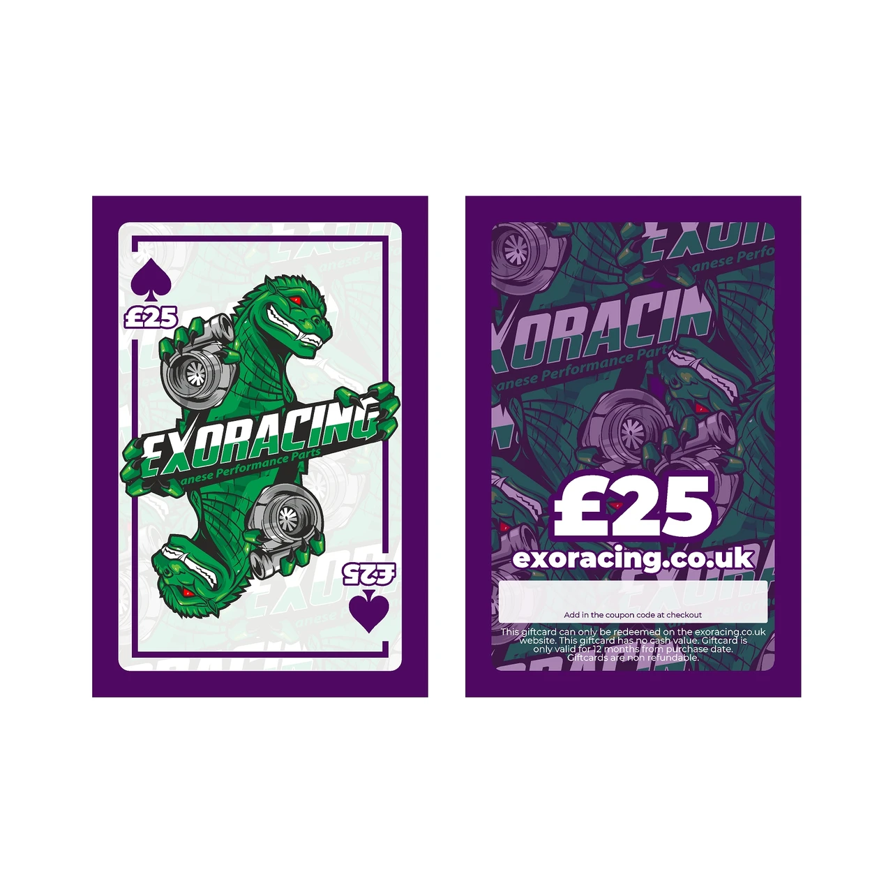 Exoracing Website Gift Card