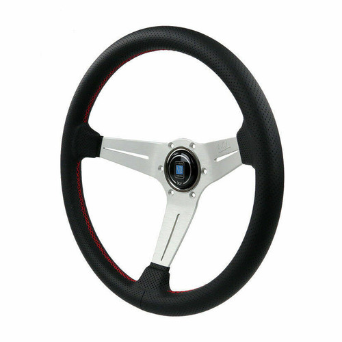 Nardi Deep Corn Leather Steering Wheel 330mm White Spokes