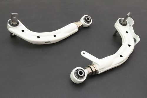 Hardrace White Adjustable Rear Camber Arms V3 With Hardened Rubber Bushes For Honda Civic Fd Si 06-11