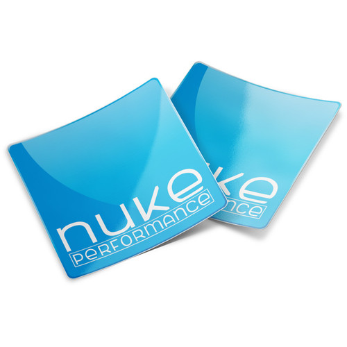 Nuke Performance Blue Sticker 8x8cm (x2)