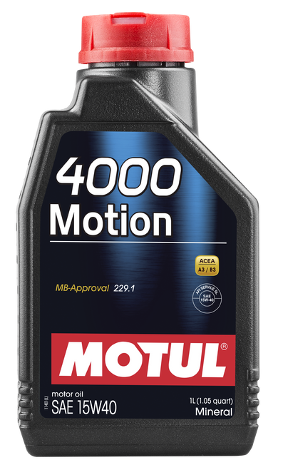 Motul 4000 Motion 15W40 Engine Oil 1L