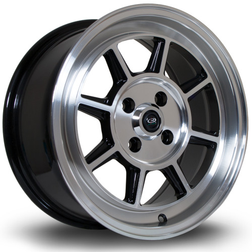 Rota BM8 Alloy Wheel 15x7 4x100 ET35 Black Polished Face