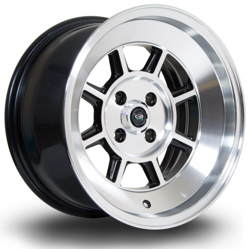 Rota BM8 Alloy Wheel 15x8 4x114 ET0 Black Polished Face