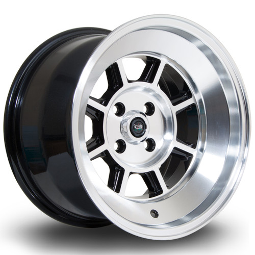 Rota BM8 Alloy Wheel 15x9 4x100 ET0 Black Polished Face