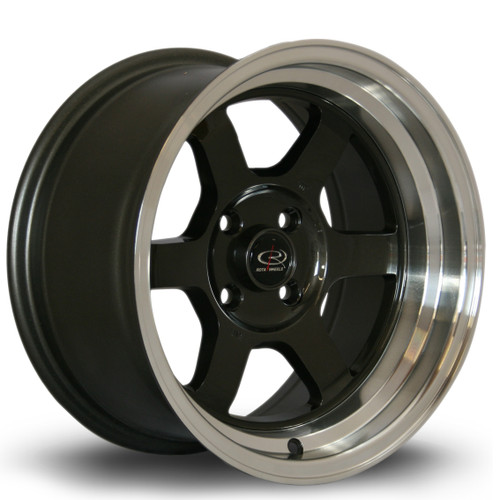 Rota Grid-V Alloy Wheel 15x8 4x100 ET0 Gunmetal Polished Lip