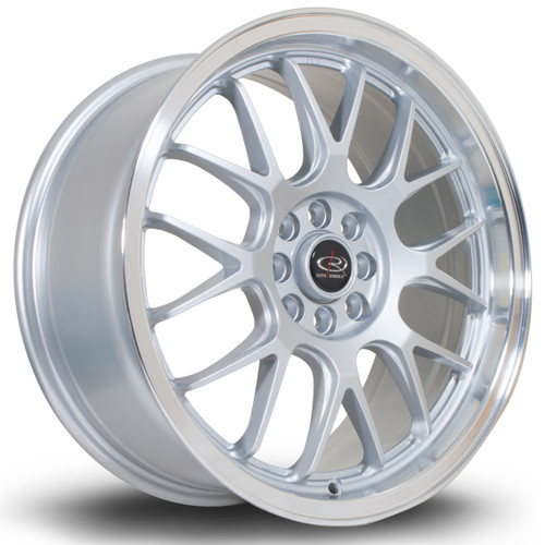 Rota MXR Alloy Wheel 17x7.5 4x108-4x100 ET40 Silver Polished Lip