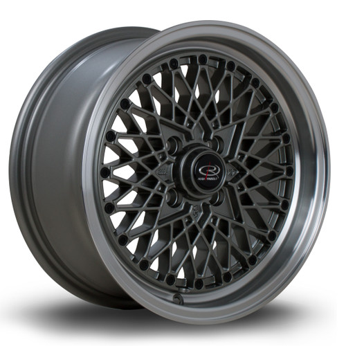 Rota OSMesh Alloy Wheel 15x7 4x100 ET30 Grey Polished Lip