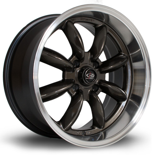 Rota RBR Alloy Wheel 17x8.5 4x114 ET4 Gunmetal Polished Lip