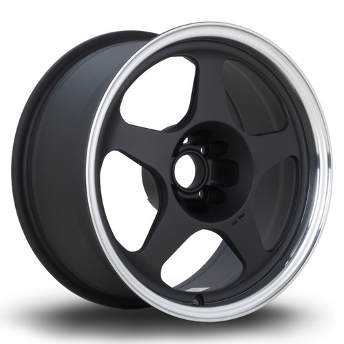 Rota Slip S1 Alloy Wheel 16x8 4x95.25 ET12 Flat Black Polished Lip