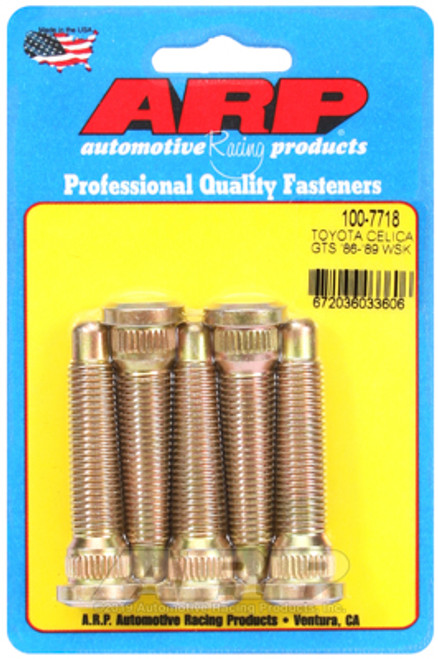 Arp Extended Wheel Studs 5pc For Toyota Celica Gts 86-89