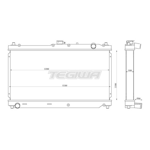 Tegiwa Aluminium Radiator For Mazda Mx5 Nb 1.6 1.8 98-05