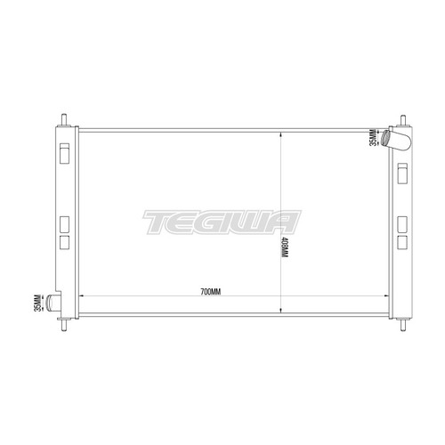 Tegiwa Aluminium Radiator For Mitsubishi Evo 10