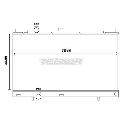 Tegiwa Aluminium Radiator For Mitsubishi Evo 4 5 6