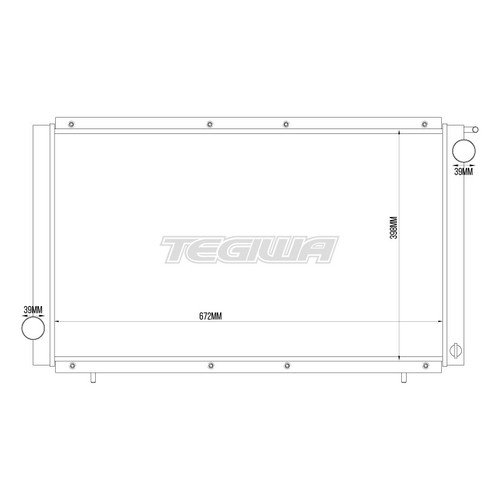 Tegiwa Aluminium Radiator For Subaru Fits Impreza Gc8