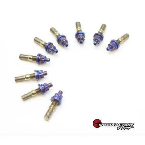 Speedfactory Speedfactory Titanium Intake Manifold Burnt Stud Kit - M8 For Toyota 1Jz/2Jz - Kit Includes 8Pc Nut, Stud And Washer