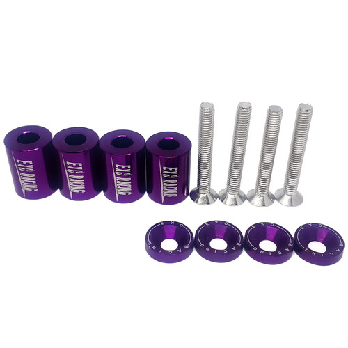 Exoracing Billet Aluminium Bonnet Raisers Spacer