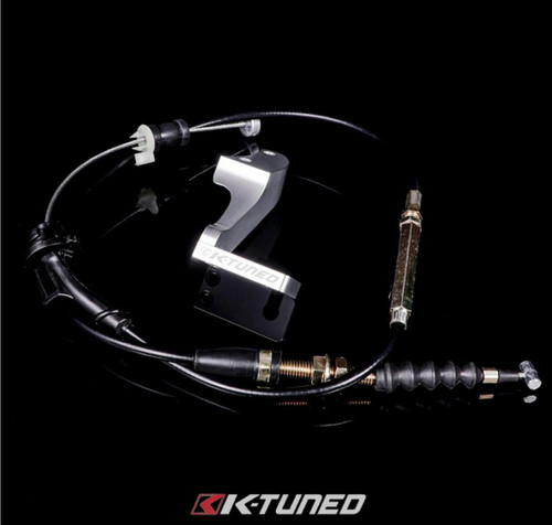 K-Tuned K-Tuned Center Feed / Itb Throttle Cable and Billet Bracket