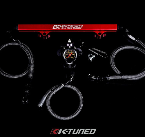 K-Tuned K-Tuned 6An Oem Fuel System Lines/Rail/Fpr/Gauge/Wrench K-Swap Black