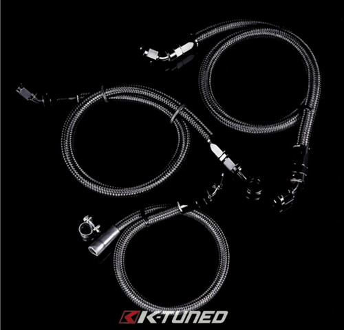 K-Tuned K-Tuned 6An Oem Fuel System Lines/Rail/Fpr/Gauge/Wrench K-Swap Blue