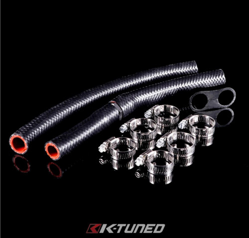 K-Tuned K-Tuned Driver-Side Rad Hose Kit W/ Rad Brackets - K24 Eg/Dc2/Ek