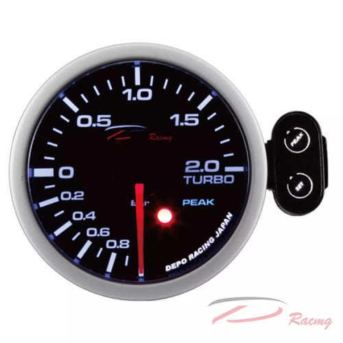 Depo Racing 52mm Led Boost Gauge -2Bar With Warning Control Box