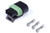 Haltech Plug and Pins Delphi 3 Pin Single Row Flat Coil