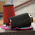 Red and black Exoracing cone air filters shown together