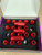 20 x Exoracing Red Aluminium Wheel Nuts M12x1.25 (3 coating defects)