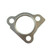 Exoracing turbo-to-manifold gasket, three-bolt face view